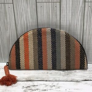 Universal Thread Multicolor Striped Wristlet